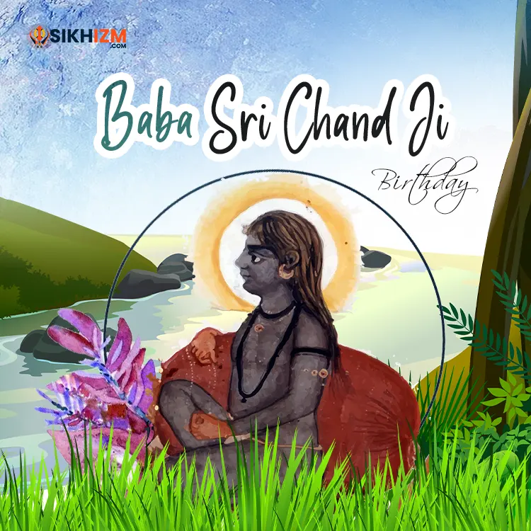 Baba Shri Chand Jayanti 2022 Greeting Image - Free Download