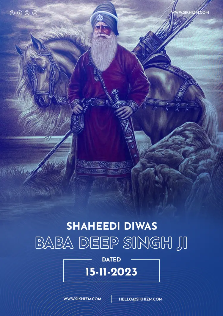 Baba Deep Singh Ji Shaheedi Diwas 2023 - Image Download