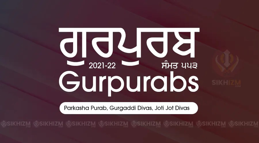 Gurpurabs 2021-22 Nanakshahi Calendar Sikh