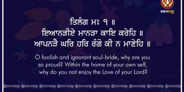 Eaanadiye Maanada Kaaee Kareia Gurbani Quote Wallpaper