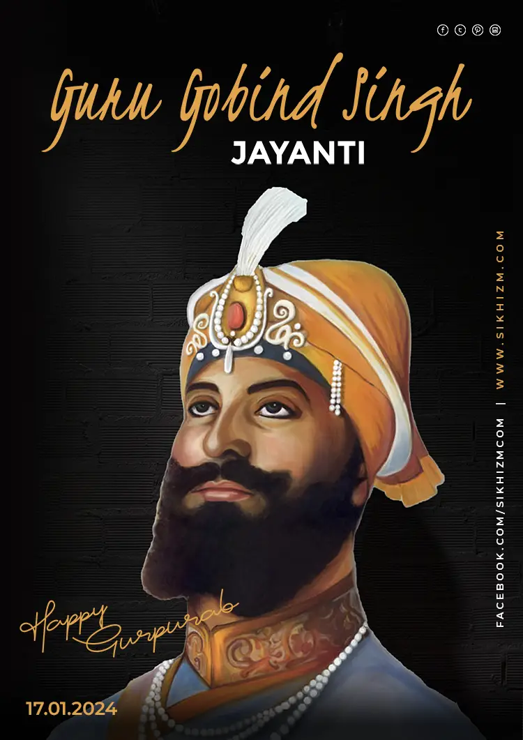 Guru Gobind Singh Gurpurab 2024 Wishes & Quotes Download