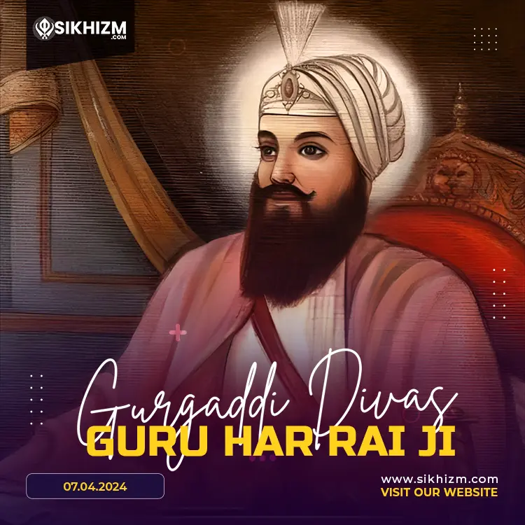 Gurgaddi Purab Guru Har Rai Ji 2024 Wishes Image • Download