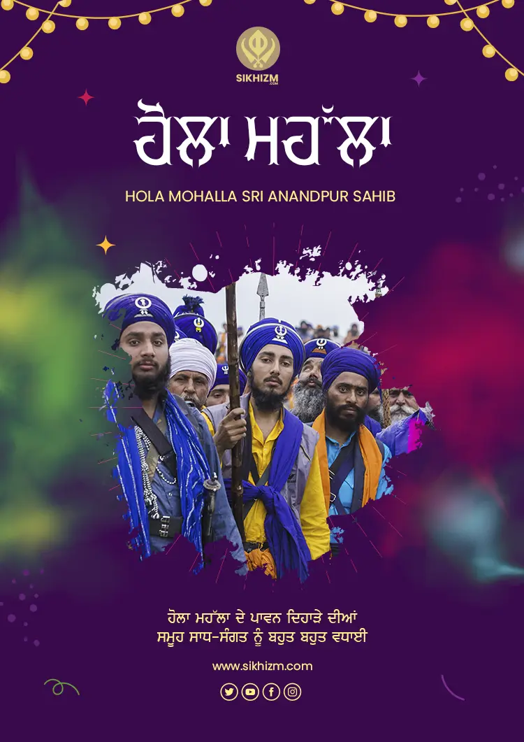 Download Hola Mohalla 2024 Sri Anandpur Sahib Wishes Image