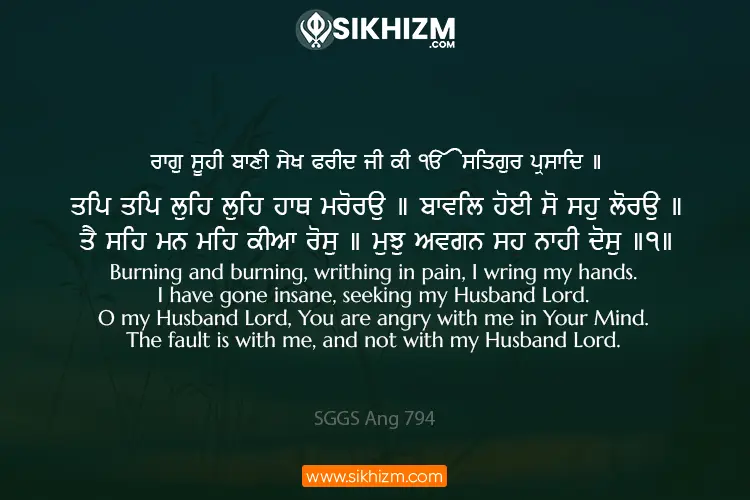 Tap Tap Luhe Luhe Hath Marorao Gurbani Quote Sikhism Wallpaper