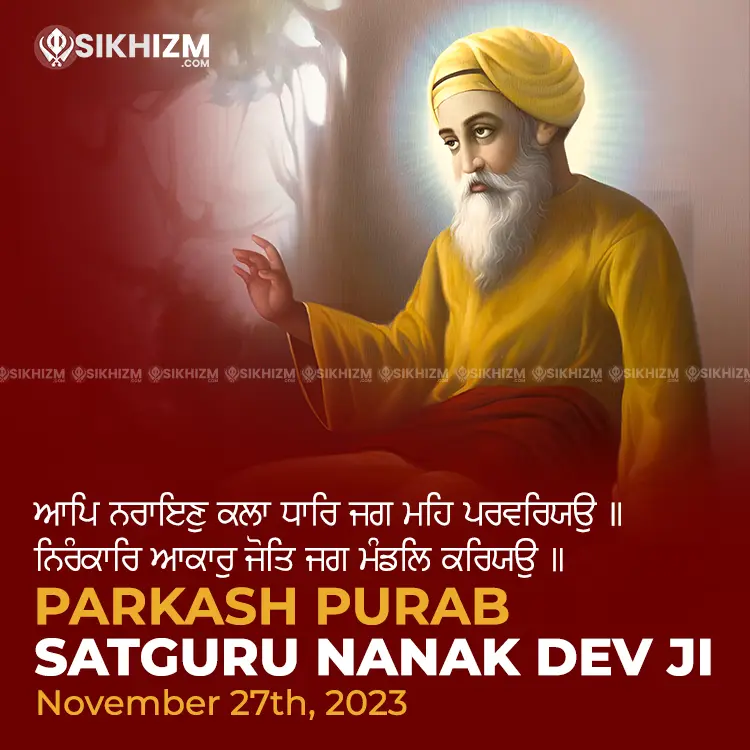 Guru Nanak Dev Ji Birthday 2023 HD Wish Image • Download