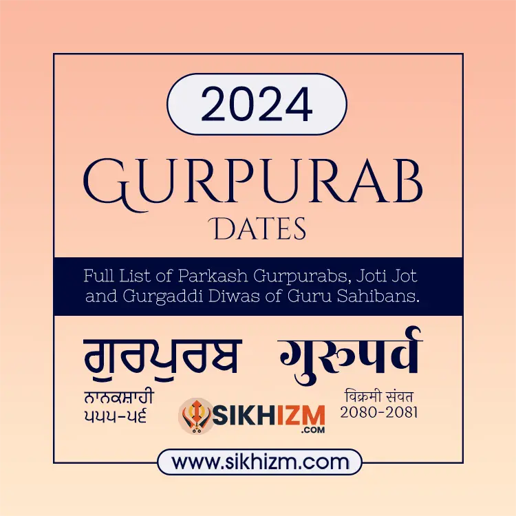 Gurpurab 2024 Dates Nanakshahi Calendar Year 55556 Full List