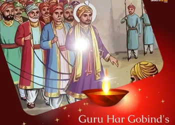 Guru Har Gobind's Encounter with Emperor Jahangir