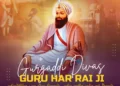 Gurgaddi Diwas Guru Har Rai Ji 2025 Greeting Image