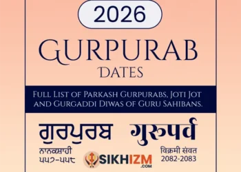 Gurpurab Dates Calendar 2026