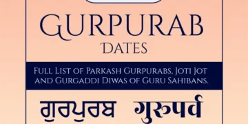 Gurpurab Dates Calendar 2026