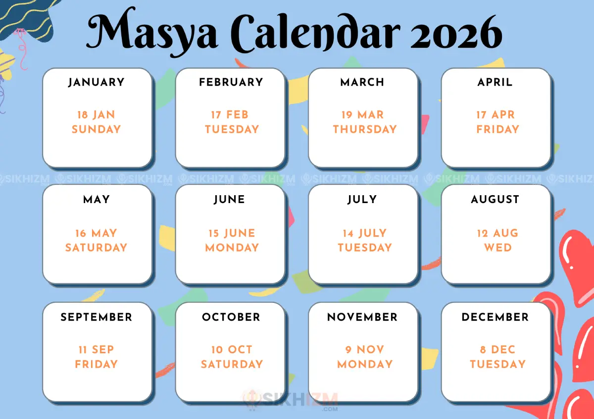 Masya Calendar 2026
