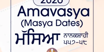 Masya Dates 2026 Amavasya in Sikh-Hindu Calendar