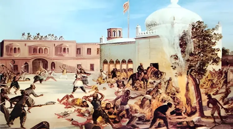 Saka Nankana Sahib - Massacre Depiction