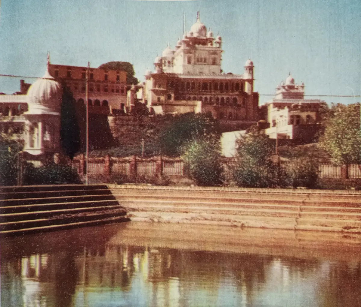 An Old View of Sarowar at Sri Anandpur Sahib