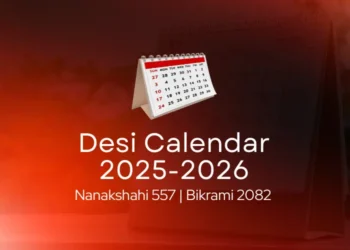 Desi Calendar 2025-2026