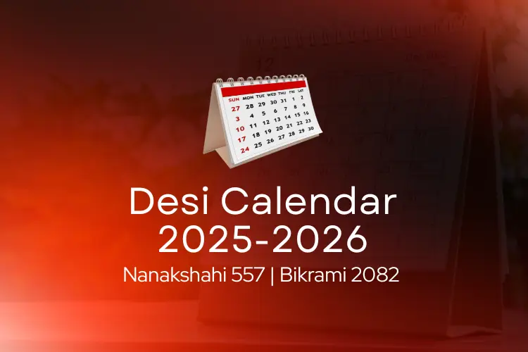 Desi Calendar 2025-2026