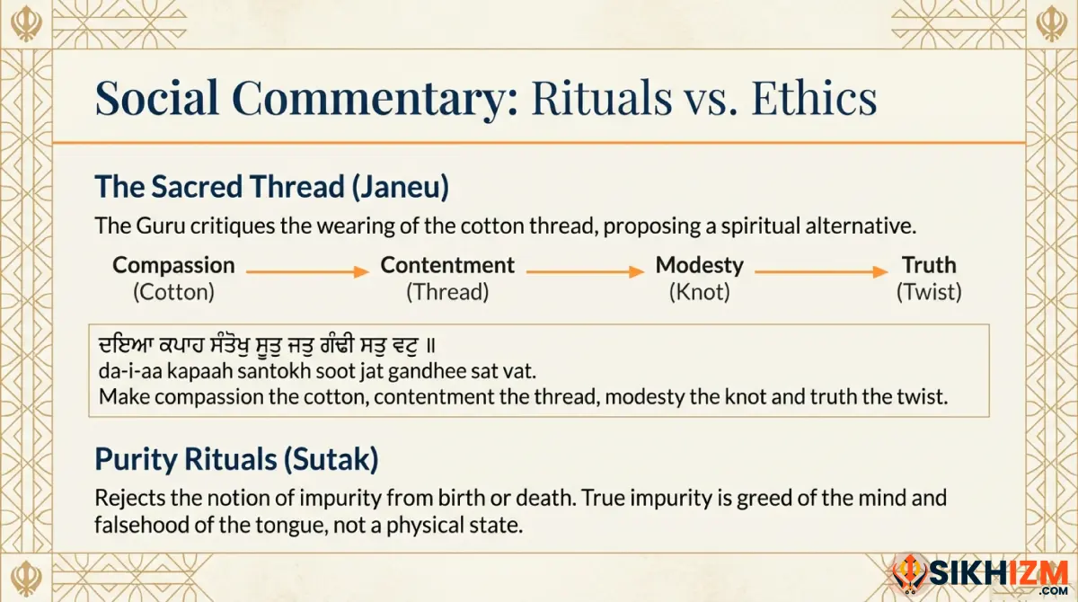 Social Commentary in Asa Di Vaar - Rituals vs Ethics