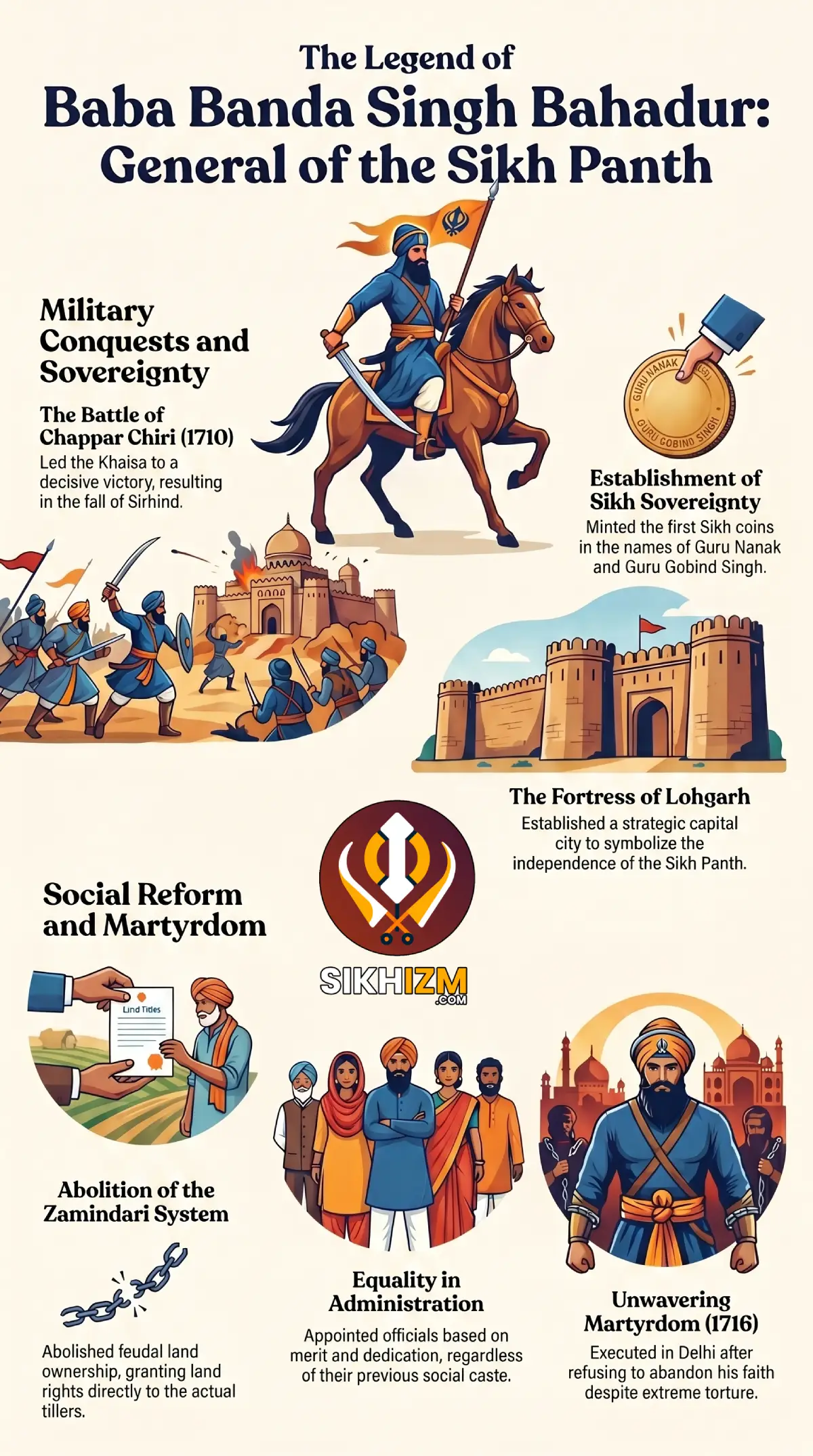 Baba Banda Singh Bahadur Infographic