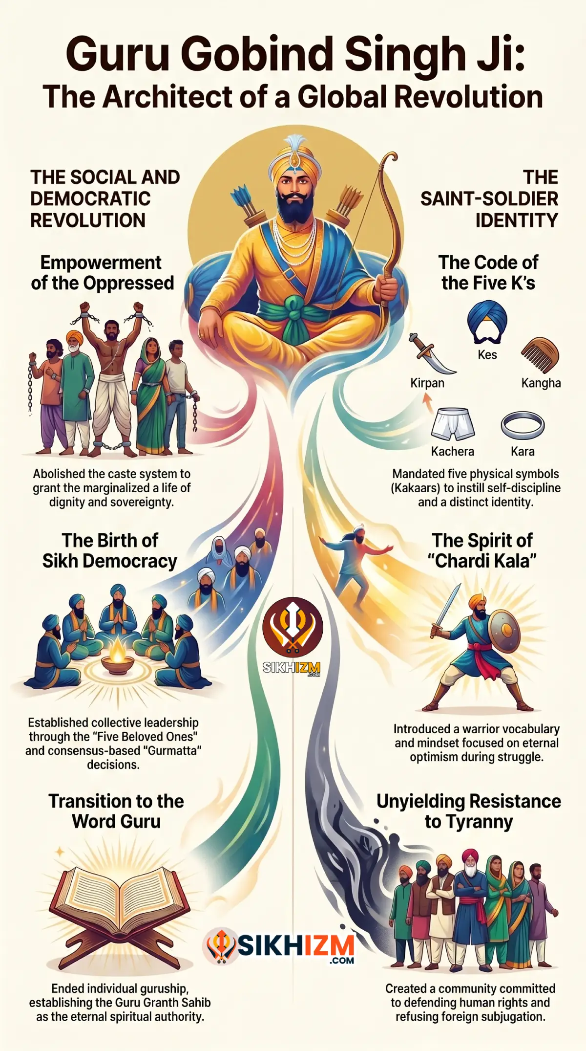 Guru Gobind Singh Ji History Infographic