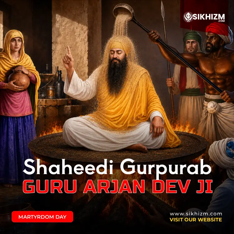 Guru Arjan Dev Ji Shaheedi Gurpurab Image