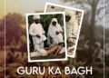 Sikh volunteers walking peacefully toward Gurdwara Guru Ka Bagh during the 1922 non-violent morcha